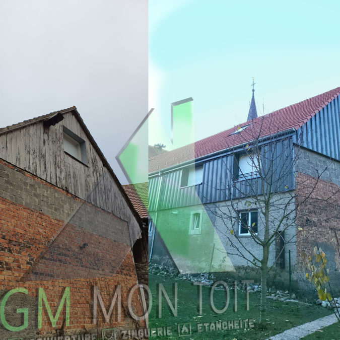 AVANT APRES TOITURE NEUVE BANTZENHEIM 675X675 | GM mon toit Toiture complète Kingersheim 0